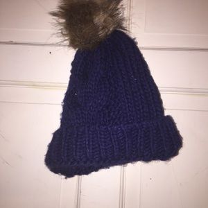 A knitted winter hat